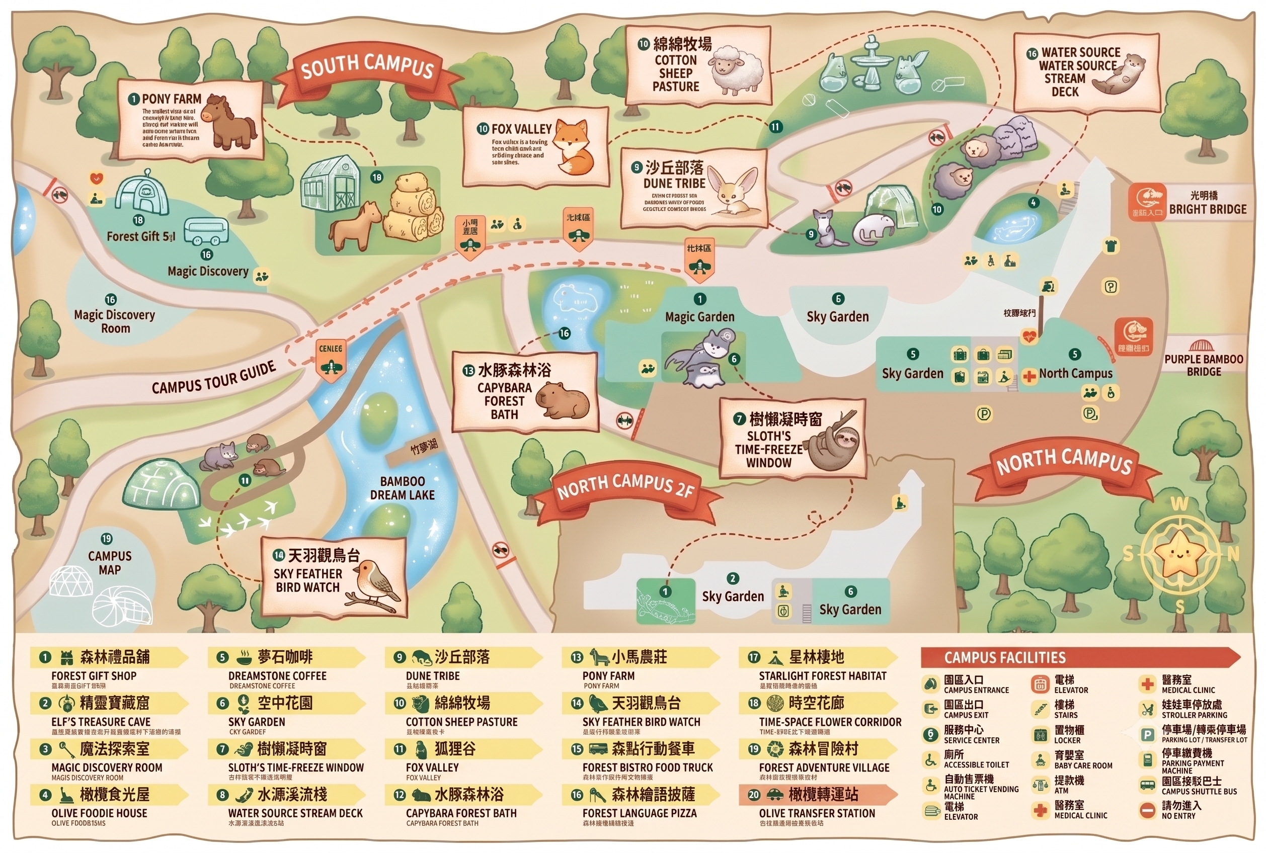 Yessen Animal School map